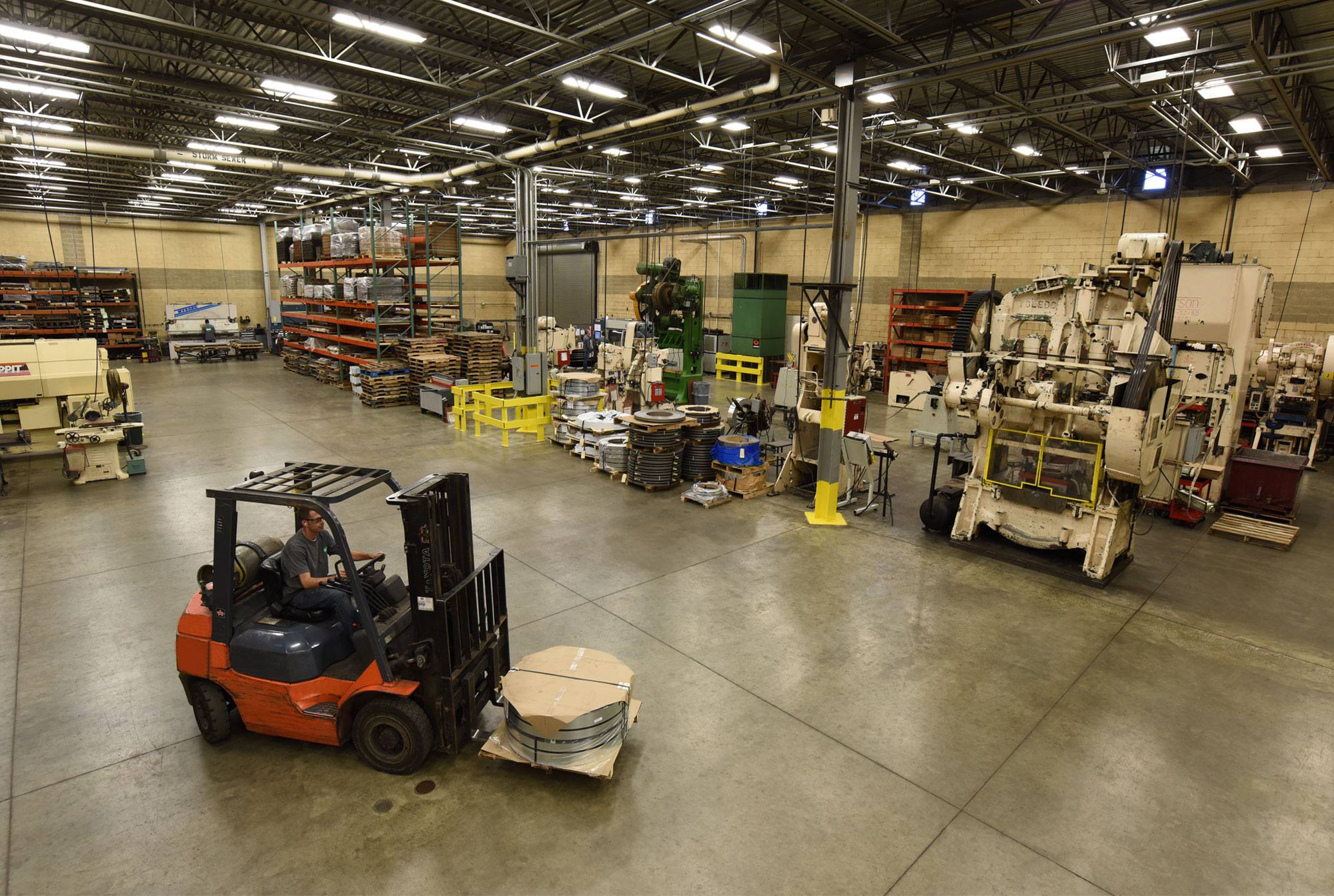 Shop Floor of Dunkirk Metal Products Dunkirk Metal Products